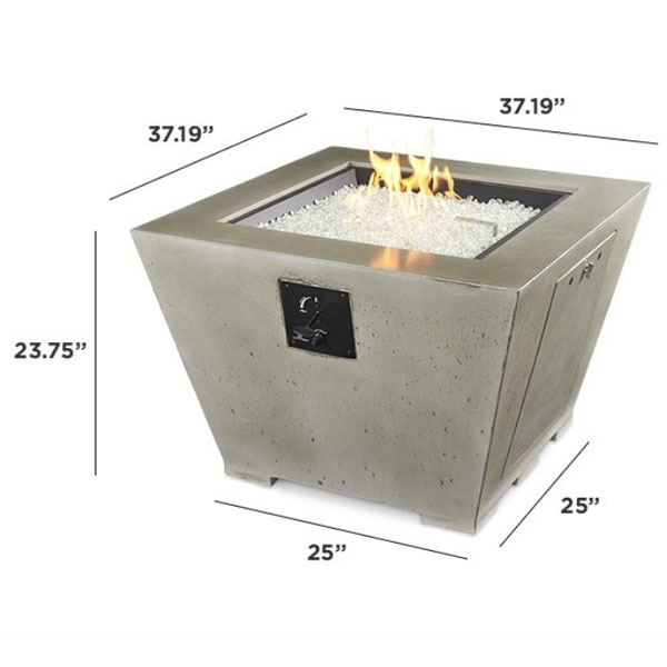 Cove Square Fire Table by Outdoor Great Room - Image 5